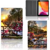 B2Ctelecom iPad 10.2 2019 | iPad 10.2 2020 | 10.2 2021 Tablet Flip Case Amsterdamse Grachten