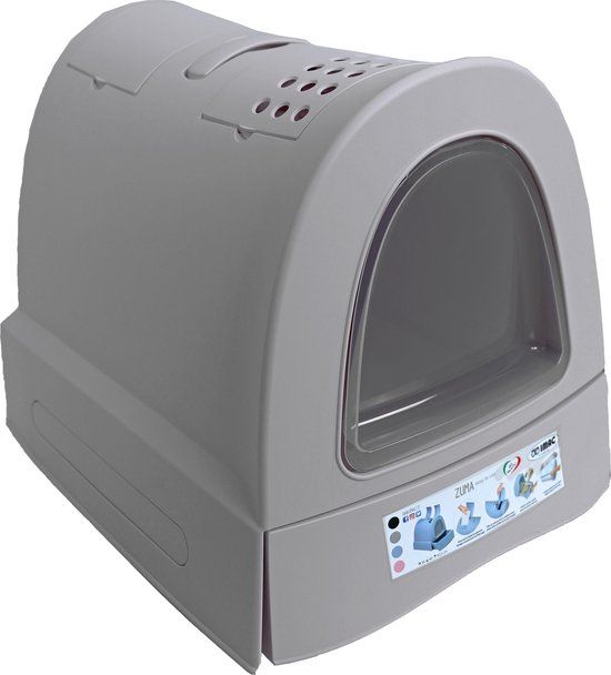 Imac Zuma Kattenbak - Grijs - Met Schuiflade - 56 x 40 x 42.5 cm