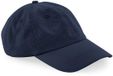 Beechfield Zes panelen baseballpet Organic Dad marineblauw