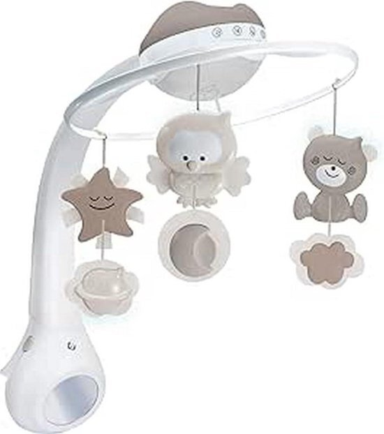 Baby mobiel met muziek 3-in-1 Projector-Convertible Mobile Table-Cot Light-Wake Up Mode-6 Melodies-4 Nature Sounds baby mobiel met muziek