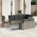 Maison Exclusive - Ensemble de jardin, 8 pièces, avec coussins, gris, en polyrotin