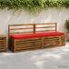 vidaXL - 1-delig - Bankkussen - VUGHT - 100% - Polyester - Rood - 200 x 40 x 5 cm