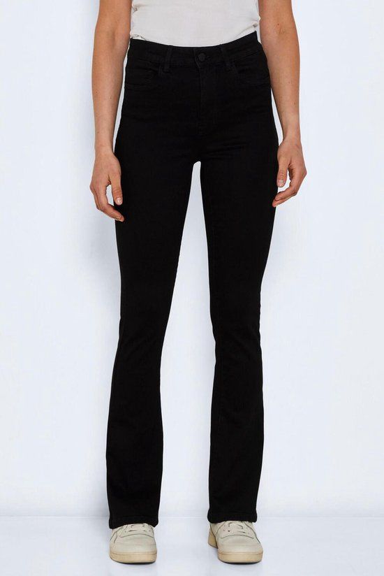 Noisy may NMSALLIE High Waist Flare Jeans - Black - W29/L32