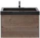 BES LED Dante Badmeubelset 80 cm - Tabacco - Wastafel Hardsteen Wit Lucca
