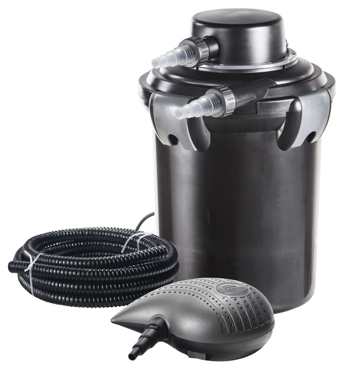 Heissner Vijver drukfilter set 2200 ltr/u. 4 m³ - Zwart