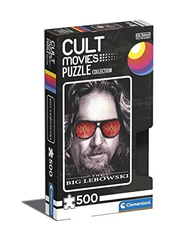 Clementoni Movies-The Big Lebowsky-500 Made in Italy, 500 stukjes beroemde cult-puzzel, film plezier voor volwassenen, meerkleurig, medium, 35113