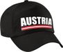 Bellatio Decorations Austria casquette supporter noir pour garçons et filles - casquette enfant - casquette pays Autriche - accessoire supporter
