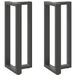 vidaXL Pieds de table de bar - 2 pièces - Forme en T - 50x35x(100-101) cm - Acier - Anthracite
