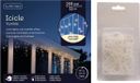 Lumineo IJspegel verlichting warm wit buiten 259 lampjes met dakgoot haakjes