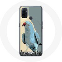 Maniacase Etui voor Oppo A53 parkieten blauw
