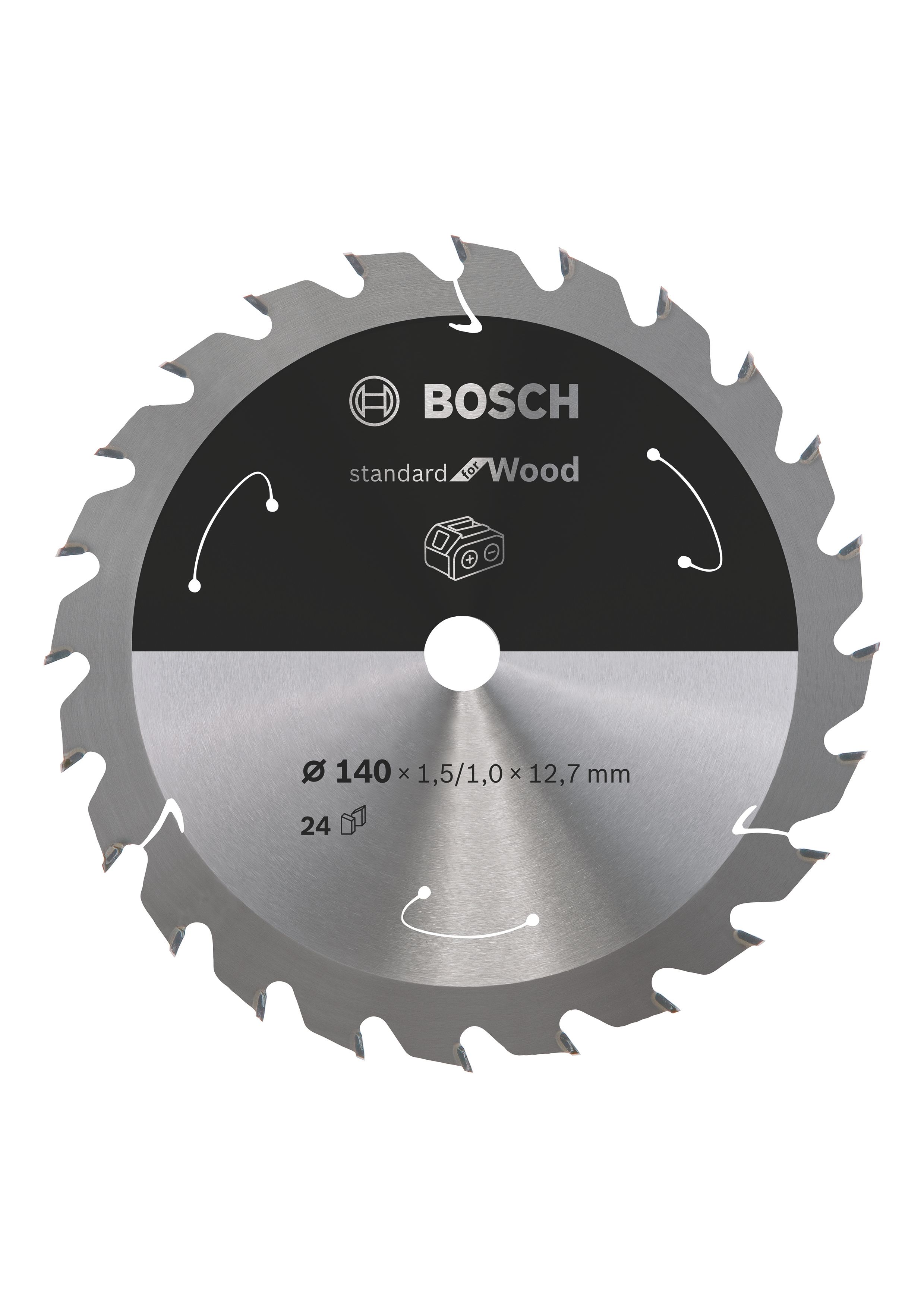 Bosch 2608837670 Cirkelzaagblad - 140 x 12,7 x 24T - Hout