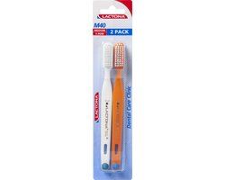 Lactona M40 Medium Duo - Tandenborstel - 2 stuks - Oranje
