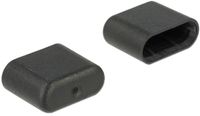 Delock Afsluit cover voor USB-C (m) connector (10 stuks) / zwart