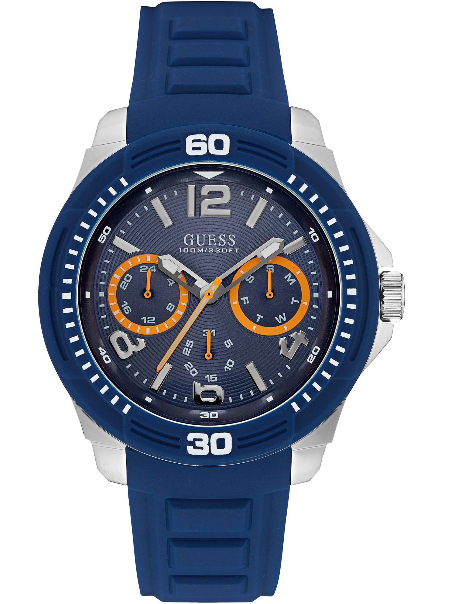 LIVALL Watches Heren Horloge W0967G2 - siliconen - blauw - Ã˜ 46 mm