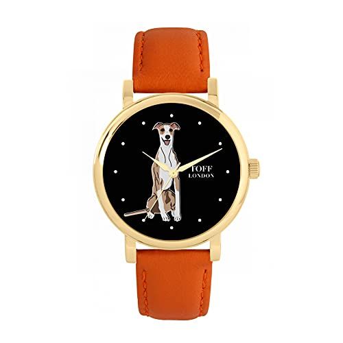 Toff London Beige Whippet Hondenhorloge