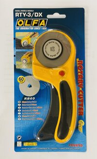 OLFA RTY-3/DX 60MM Rolsnijder - Geel/Zwart