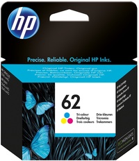 HP 62 Tri-color Ink Cartridge single pack / cyaan, geel, magenta