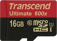 Transcend 16GB Micro SDHC Class 10 UHS-I 600x (Ultimate)