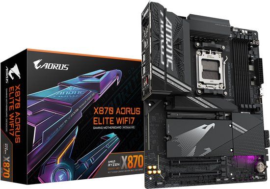 Gigabyte X870 Aorus Elite WiFi7 - Moederbord - Socket AM5 - ATX