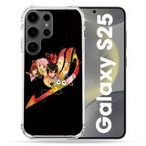 Cokitec Samsung Galaxy S25 Hoesje - Versterkt - Manga Fairy Tail Logo - Zwart