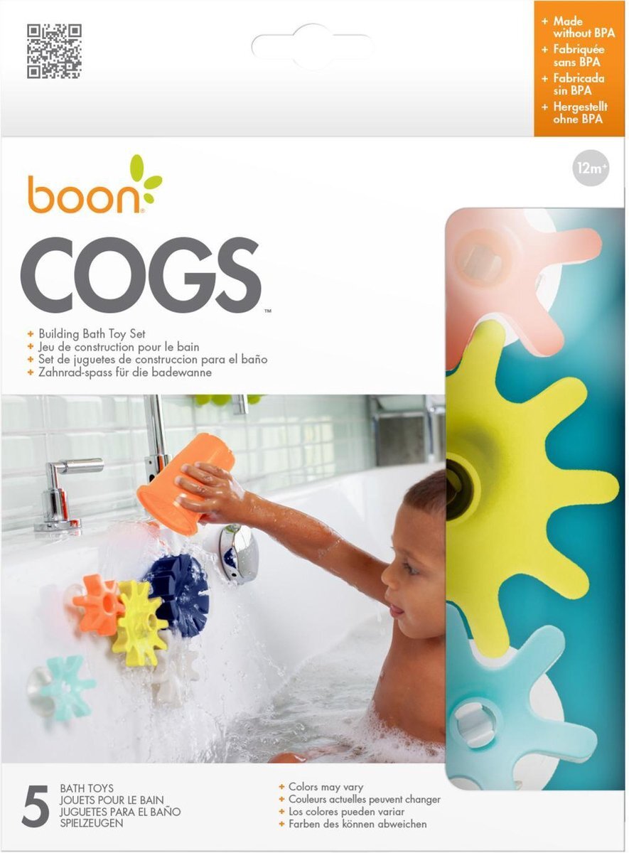 BOON Cogs - Radertjes Badspeelgoed - Multicolor