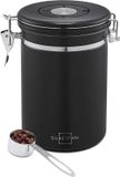 Silberthal Koffieblik 500g Zwart RVS Luchtdicht