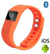 Stuff Certified TW64 Smartband Sport Smartwatch Smartphone Horloge OLED iOS Android Oranje