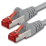 Netwerkkabel - 20m - CAT6-patchkabel Gigabit Lan CAT.6 Ethernet-kabel SFTP PIMF 1000 Mbit s compatibel met Cat5 Cat7 Cat8-1 stuk - grijs