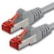 Netwerkkabel - 20m - CAT6-patchkabel Gigabit Lan CAT.6 Ethernet-kabel SFTP PIMF 1000 Mbit s compatibel met Cat5 Cat7 Cat8-1 stuk - grijs