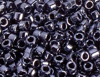 Japanse parels cilinder schat metallic grijs 3,3 mm 8/0 100 g