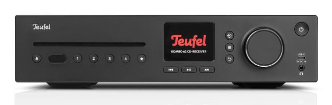 Teufel KOMBO 62 Mk2 CD-receiver - 2.1 cd-receiver, DAB+/FM-radio, Spotify Connect, bluetooth - Night Black