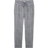 Tom Tailor - Losvallende geruite broek met LENZING™ EcoVero™ - Maat 34/28 - navy blue check