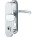HOPPE 3892930 Veiligheidswisselgarnituur Paris-Ö-norm afstand 88 mm, aluminium zilver geanodiseerd, lange plaat profielcilinder voor deurdikte 62-72 mm, met kerntrekbeveiliging, klasse 3, 1 stuk