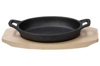 Tognana Porcellane Fusion Taste Multifunctionele pan Ovaal Gietijzer Zwart