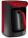 Karaca Hatır Koz Turkse Koffiemachine met Roosterfunctie – Cherry Rood – voor 5 kopjes koffie met schuim