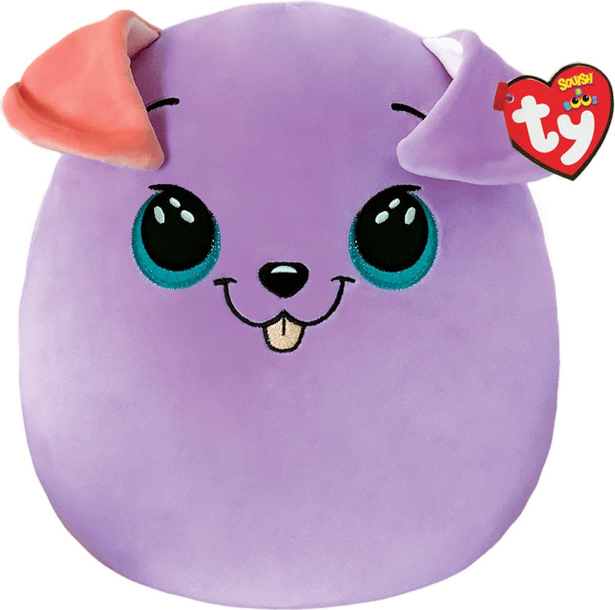 TY Squish a Boo Bitsy Dog 20cm Paars
