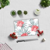 DECORITA Exotisch Patroon Tempered Glas Snijplank 20cm × 30cm - Planche à découper en verre