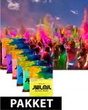 Merkloos / Sans marque Kleurenpoeder Holi kleuren poeder pakket - mix van 7 zakjes kleuren - festival - kleurpoeder
