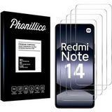 Phonillico® Gehard glas voor Xiaomi Redmi Note 14 [Pack 4]