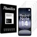 Phonillico® Gehard glas voor Xiaomi Redmi Note 14 [Pack 4]