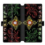 Beschermhoes Wiko Beschermhoes voor Wiko View 4 / View 4 Lite, leer, motief: Portugal Arabesque