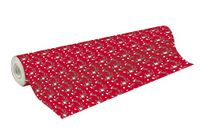 Clairefontaine 202058C - Een Rol Cadeaupapier - Excellia Papier 80g - Formaat: 50x0,70m - Motief: Maretak, Kerst Groen/Rood