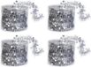 Inge-glas Inge's Christmas Decor Gmbh 4x Dunne kerstslingers zilver 3,5 x 700 cm