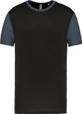 Proact Tweekleurig herenshirt jersey met korte mouwen Black/Grey - XS