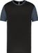 Proact Tweekleurig herenshirt jersey met korte mouwen Black/Grey - XS