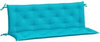vidaXL Tuinbankkussens 2 stuks 150x50x7 cm stof turquoise