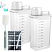 Boîte de détergent 2300 ml - Transparent - 2 pièces - Avec gobelet doseur