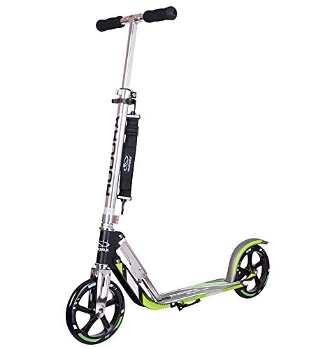 Hudora BigWheel GS 205 City Scooter - Zwart/Groen - Eén Maat