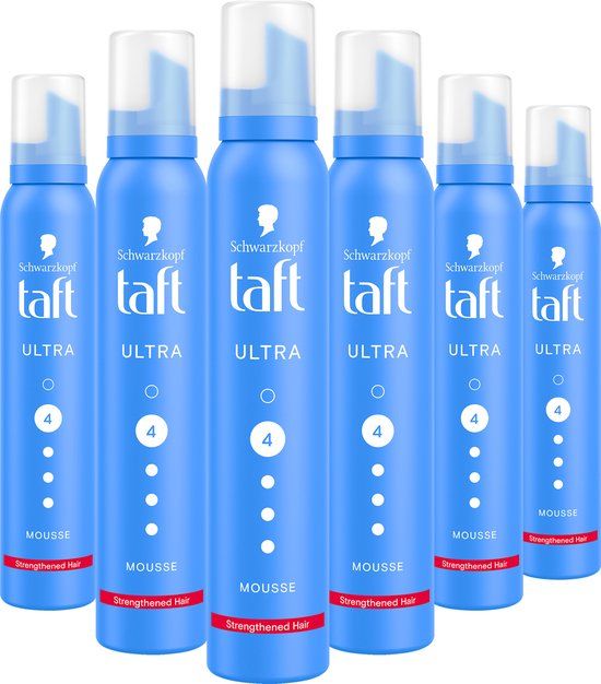 Taft Ultra Strong Mousse - 6 x 200ml - Voordeelverpakking