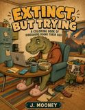 Extinct, But Trying: A Coloring Book of Dinosaurs Doing Their Best
